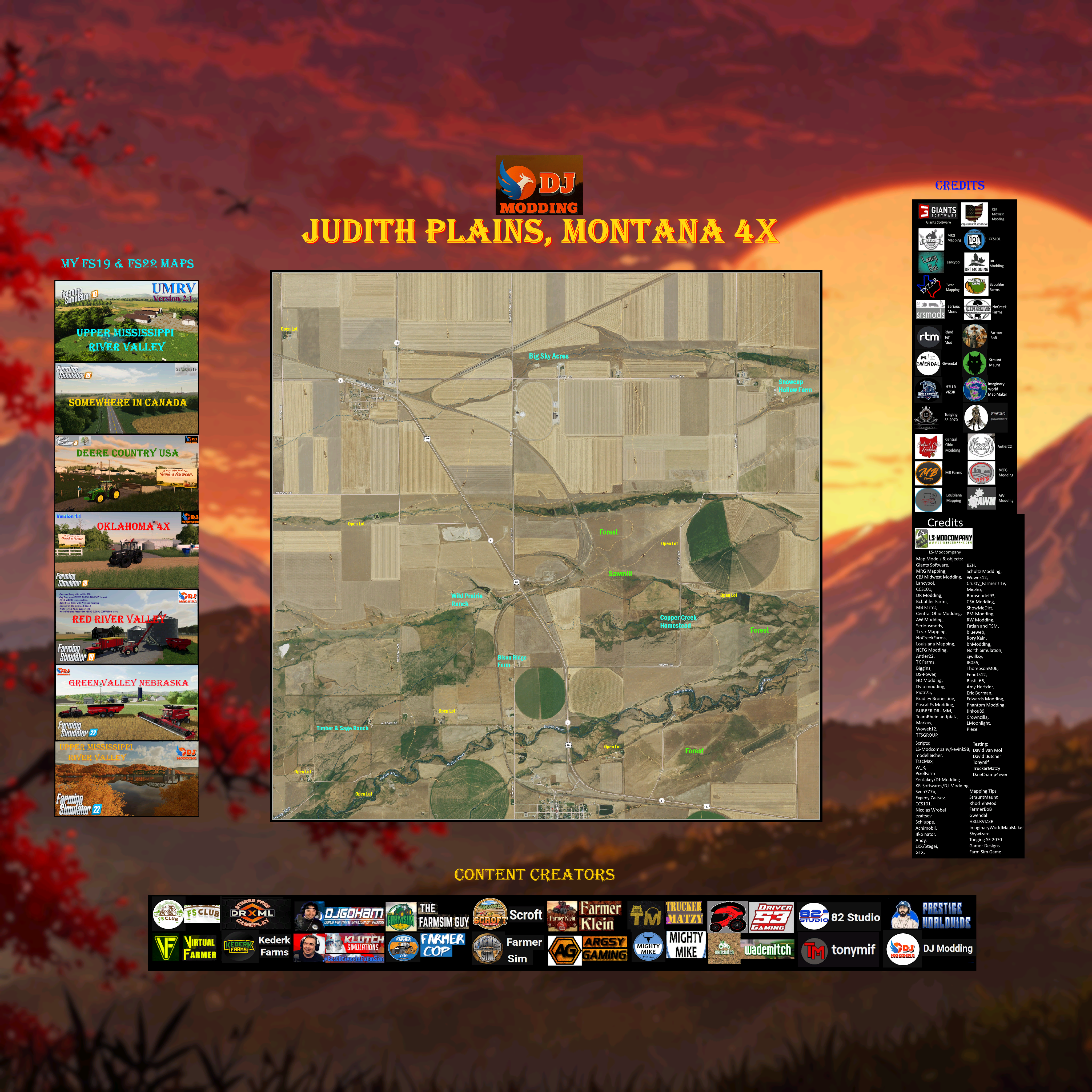 Kartenübersicht Montana Map 4x